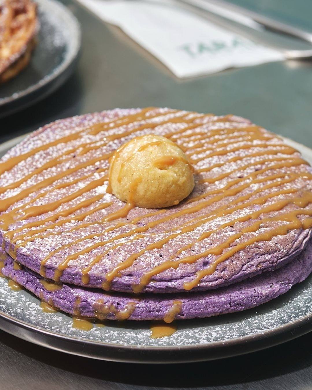 purple pancakes from tara filiino diner